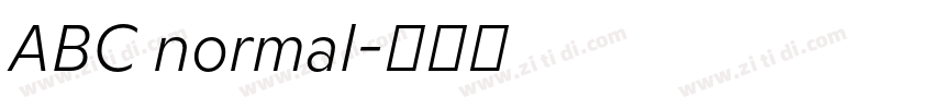 ABC normal字体转换